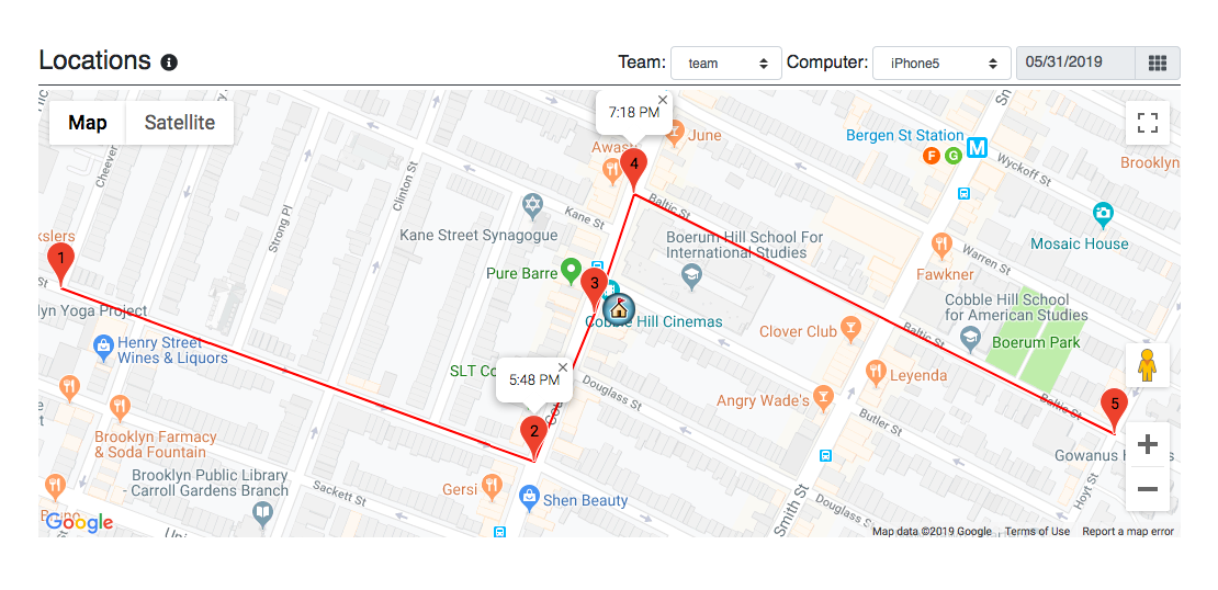 WorkScape Locations Time